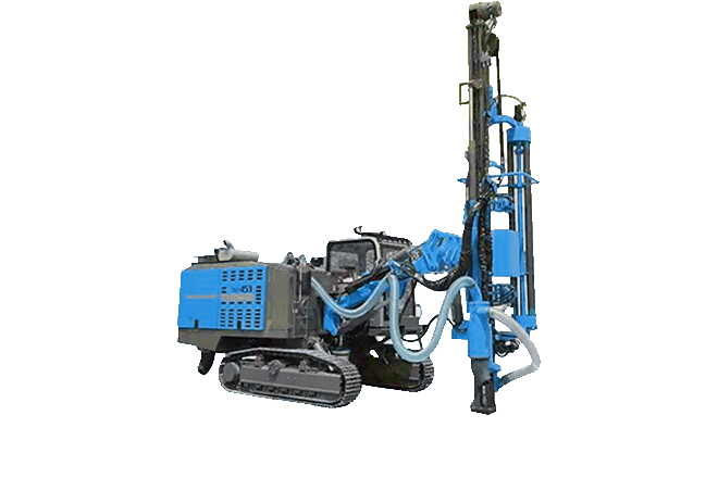 Integrated DTH drilling rig